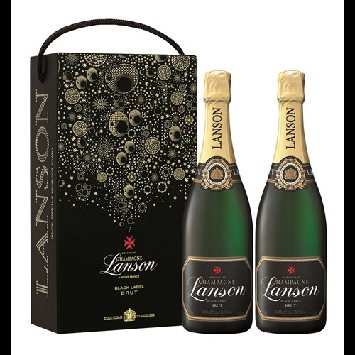 Lanson Black Label Twin Pack 2 x 75cl - Shop Today